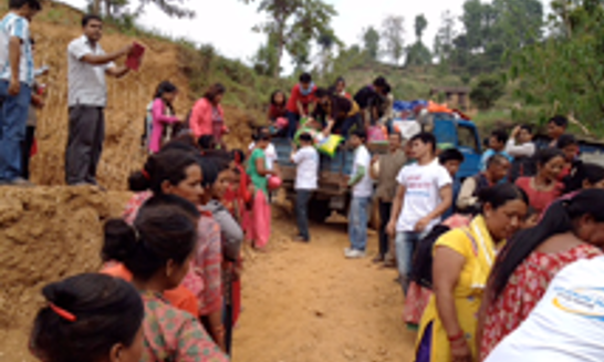 Relief Work in Dhading